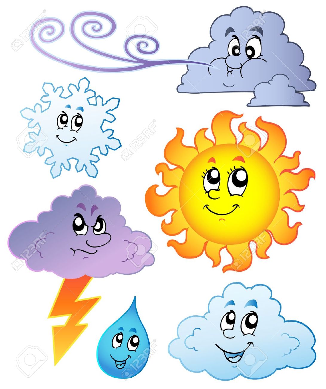 Child Weather Reporter Clipart.