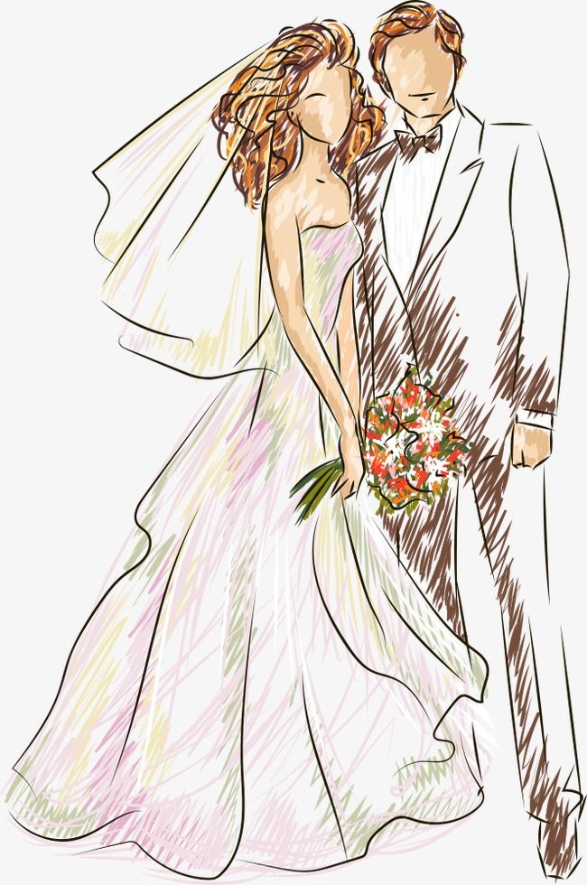 2019 的 Vector Wedding, Wedding Clipart, Characters.