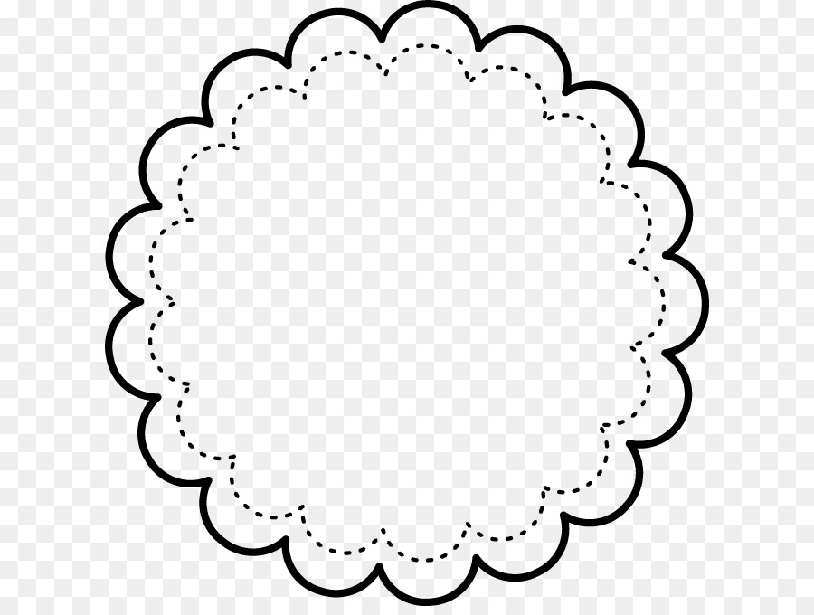 Black And White Flower clipart.