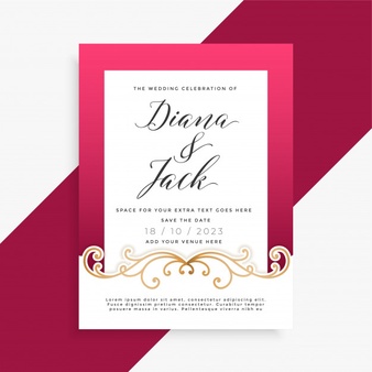 Invitation Vectors, Photos and PSD files.