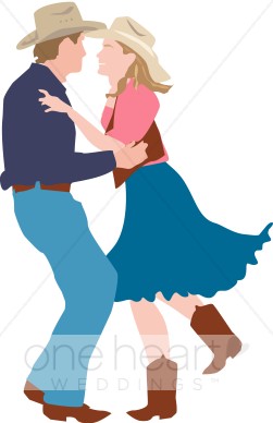 Western Wedding Clipart.