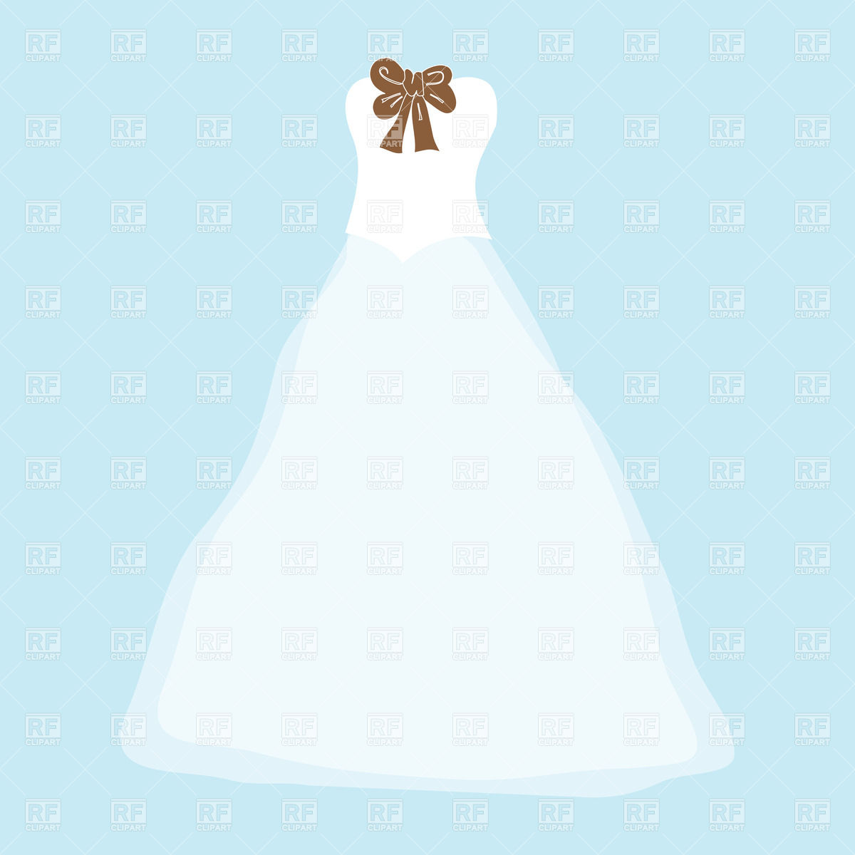 Dress With Bow Clipart.