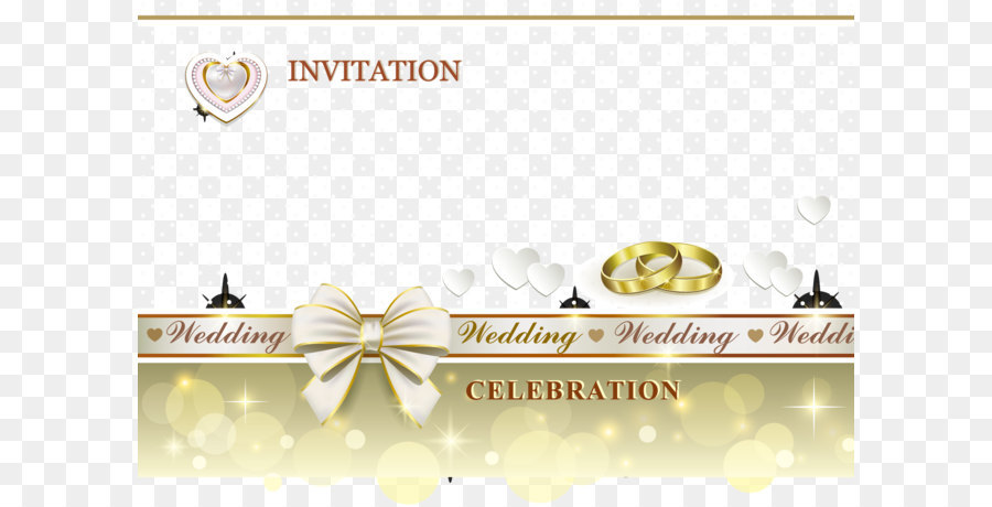 Wedding Invitation Design png download.