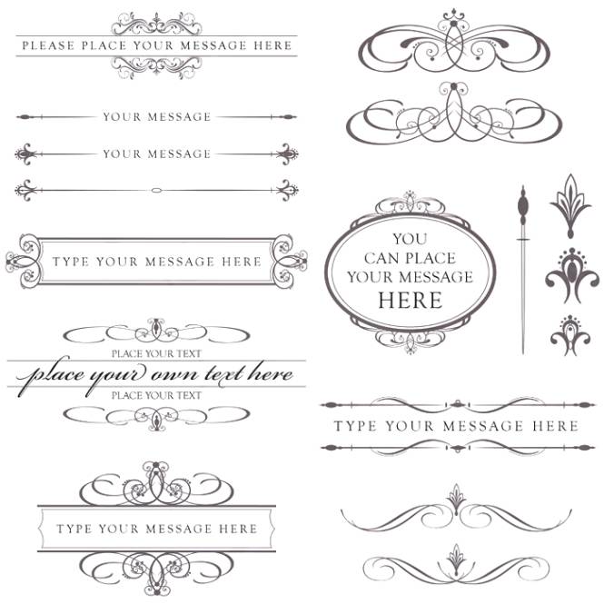 Wedding program clip art.