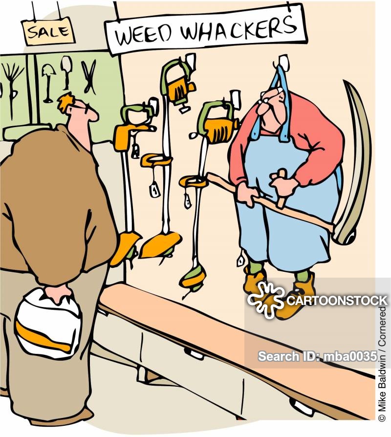 Weed Wacker Cartoons and Comics.