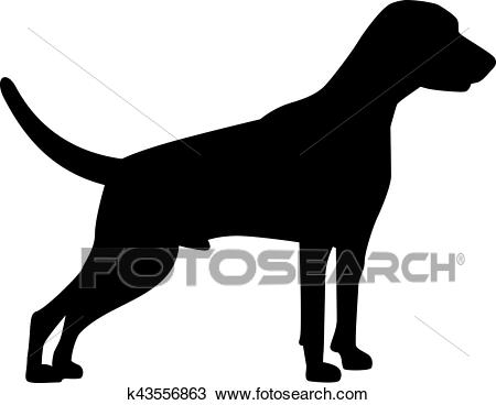 Weimaraner Silhouette Clipart.