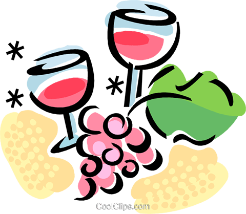 Wine Royalty Free Vector Clip Art illustration.