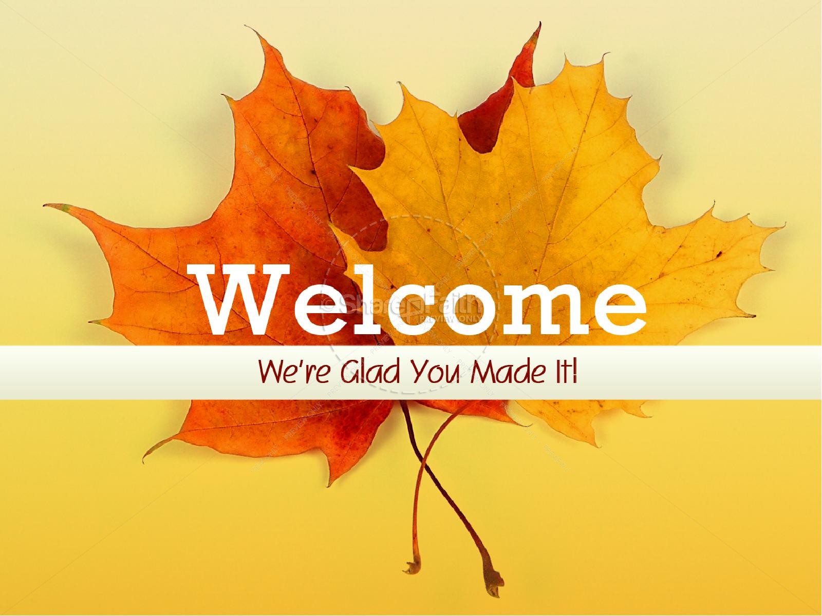 Welcome Fall Sermon PowerPoint.