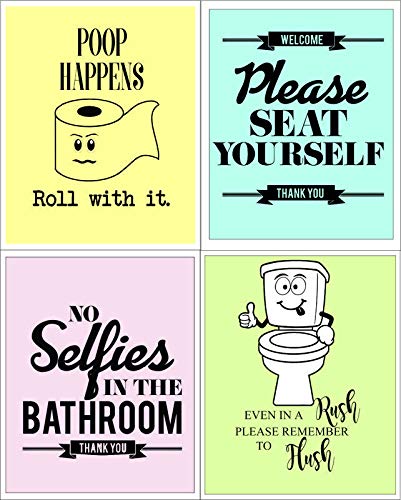 Chd Graphic Learning Funny Quotes and Sayings Bathroom Decor Unframed Wall  Art Print (Paper, 8x10.