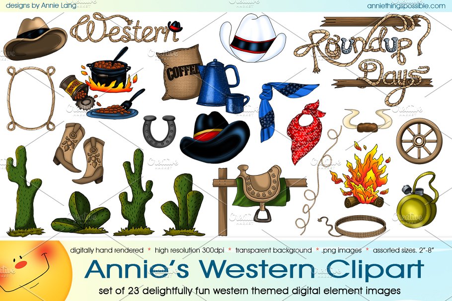 Annie\'s Western Clipart.