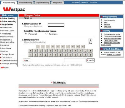 Detectortoken number westpac online.