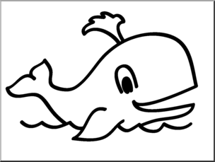 Whale clipart black and white 1 » Clipart Portal.