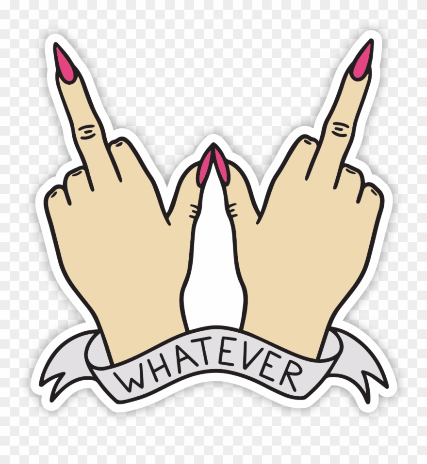 Whatever Sticker Clipart (#3288979).