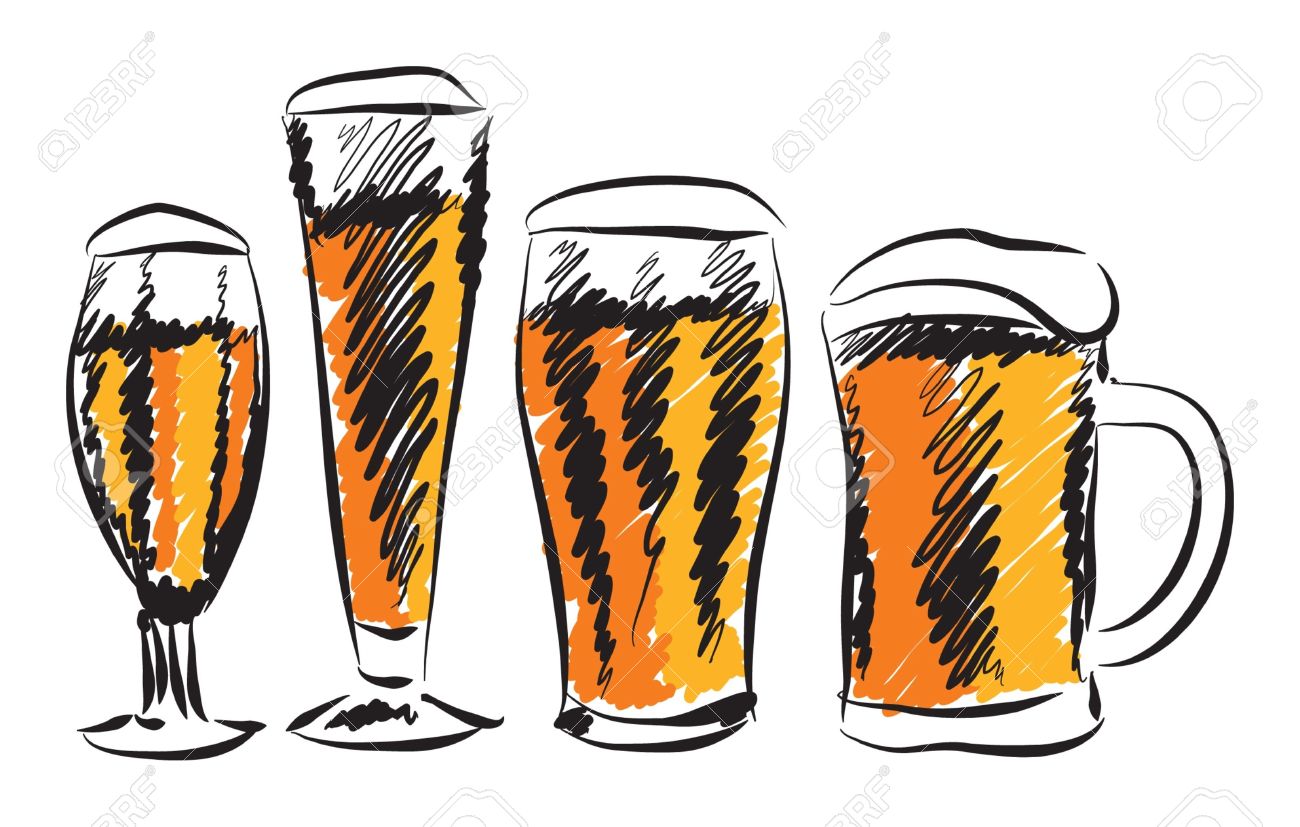 BEER GLASSES ILLUSTRATION Royalty Free Cliparts, Vectors, And.