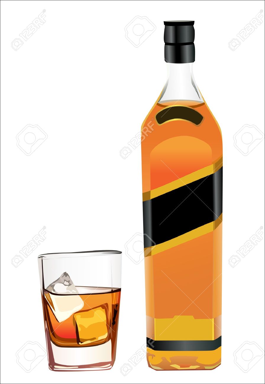 Whisky Bottle Clipart.