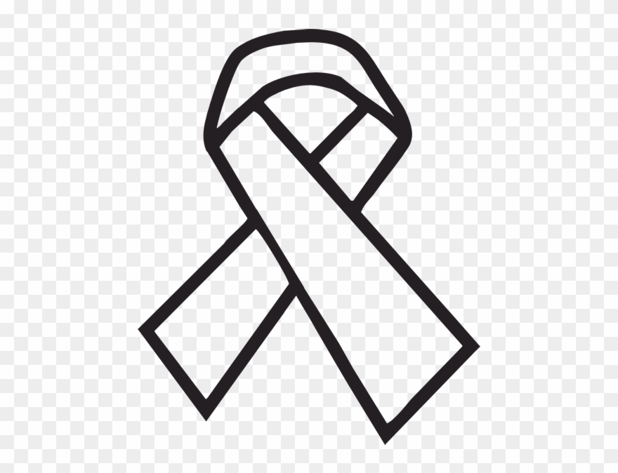 Cancer Ribbon Outline.