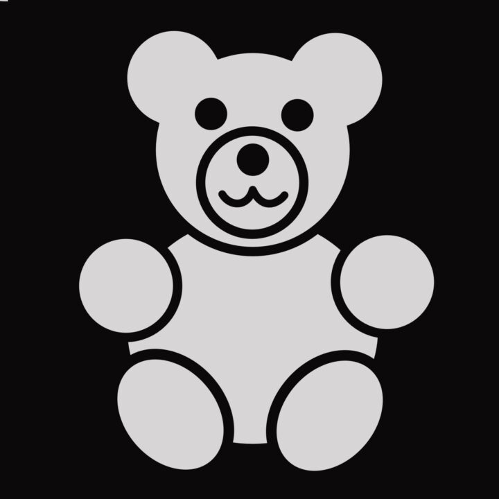 Bear Black And White Gummy Bear Black And White Clipart.