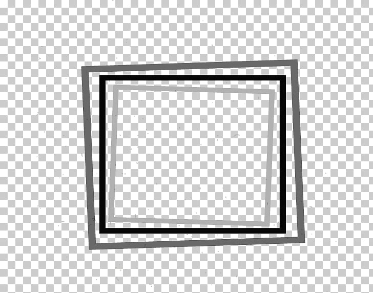 Simple square frame, white, black, and gray frame.