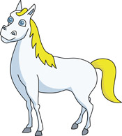 Clipart Of White Horse.