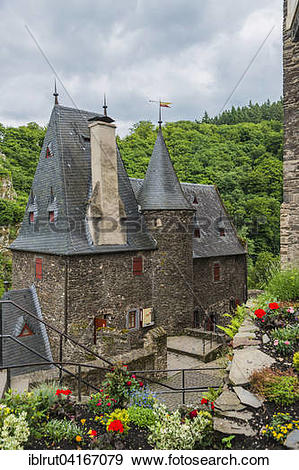 Stock Photograph of Inside Eltz Castle, Wierschem, Rhineland.