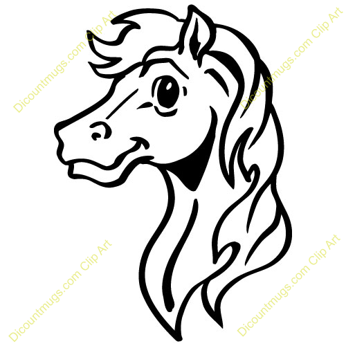 Head Horse Drawing.