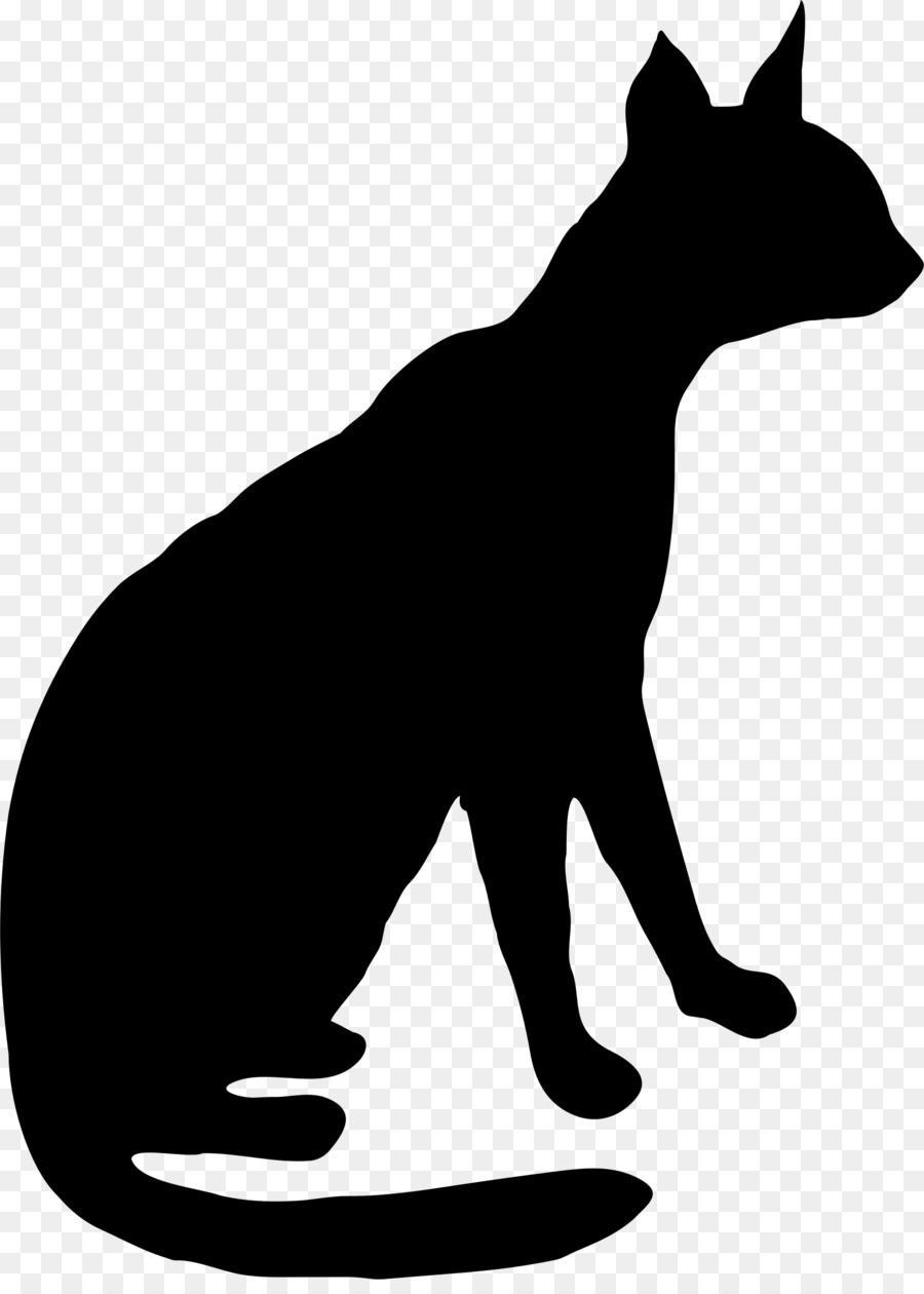 Cat Silhouette clipart.