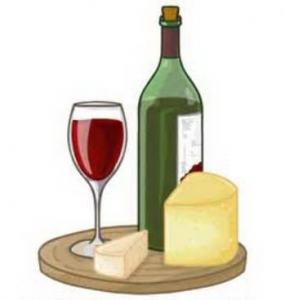 Wine and cheese clipart » Clipart Station.