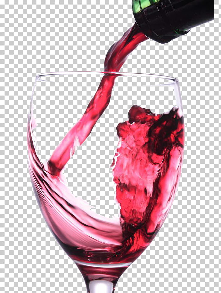 Red Wine Champagne Alcoholic drink, Pour red wine PNG.