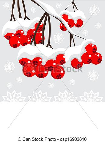 Winter Berries Clip Art.