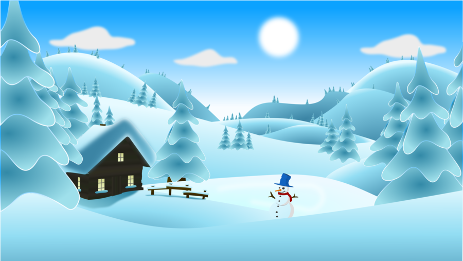 Winter Landscape clipart.