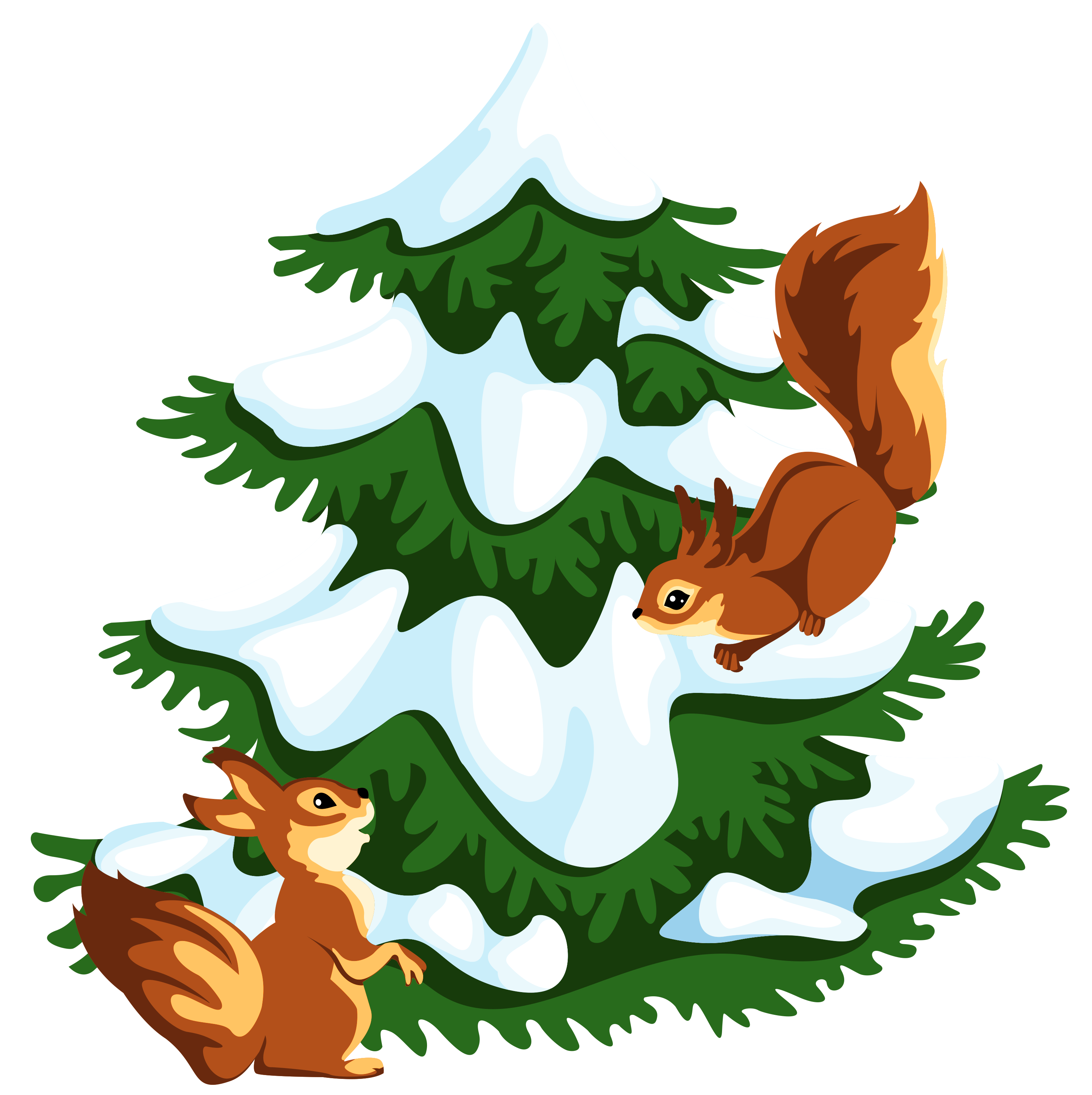 Snow Tree Clip art.