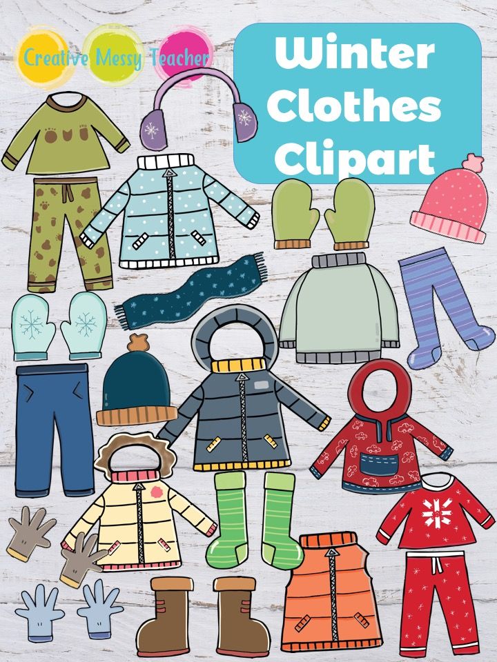 Winter Clothes Clipart.