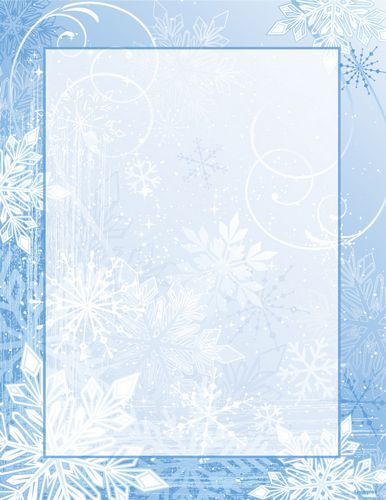 Winter Wonderland Christmas Letterhead, 8.5x11, 80/PK, 12 Pks/Case.