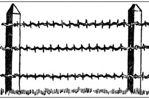 Wire fence clipart.