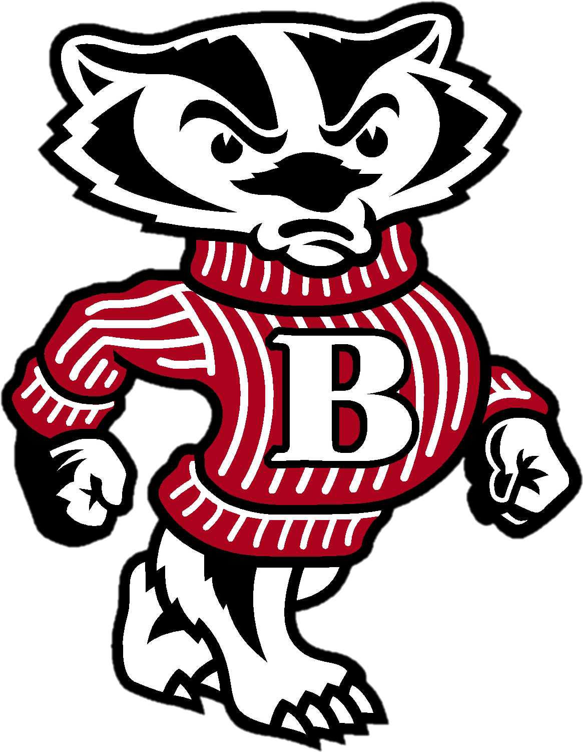 Bucky Badger Clipart.