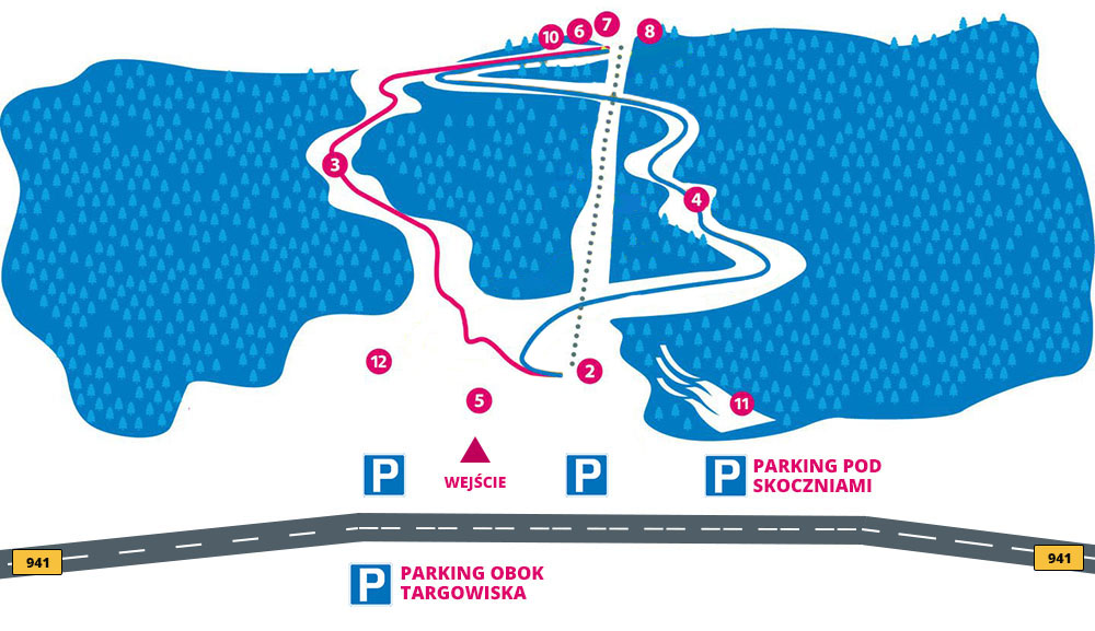 Trail map Skolnity.