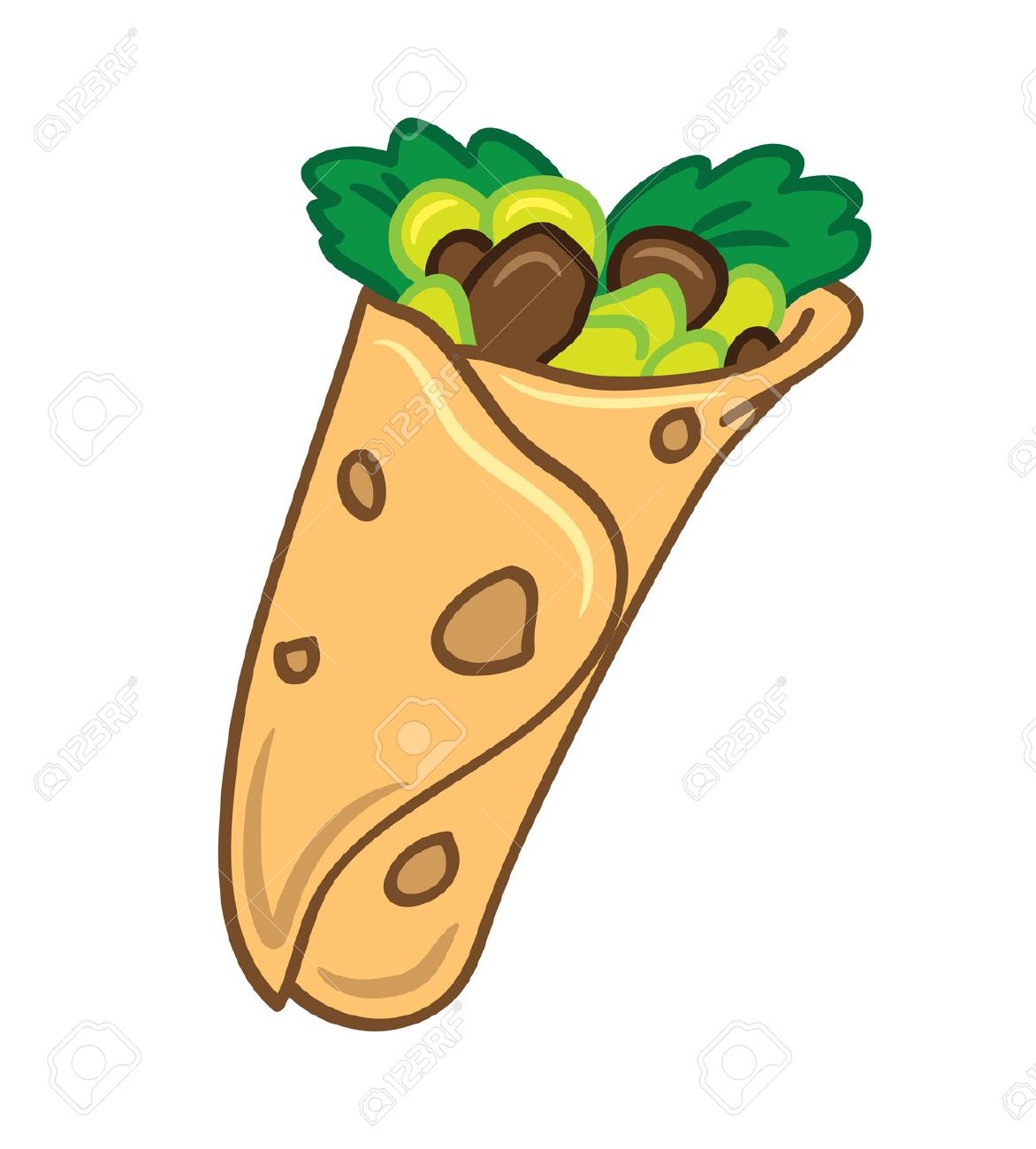 493 Tortilla Wrap Stock Vector Illustration And Royalty Free.