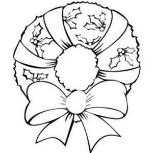 Black And White Wreath Clipart.