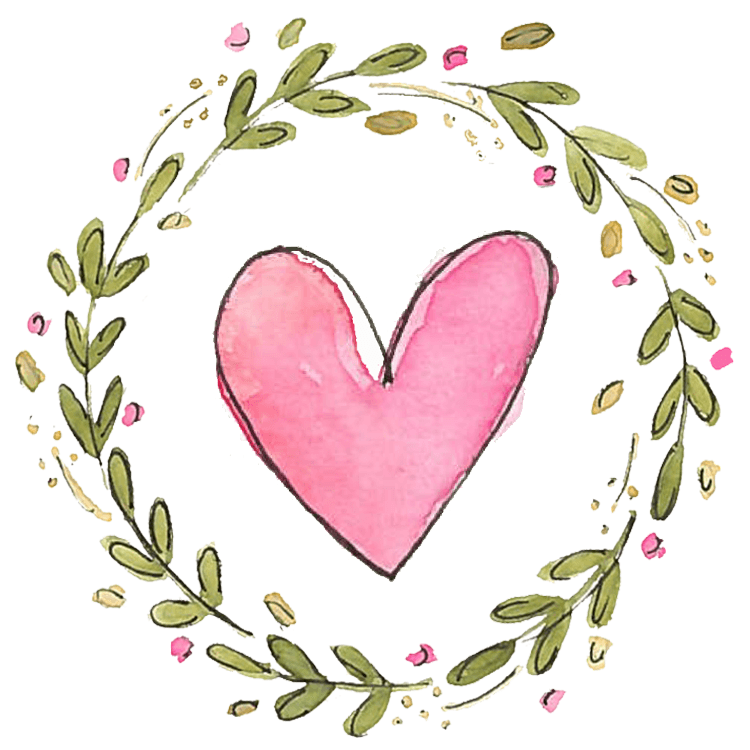 Heart Wreath Clipart.