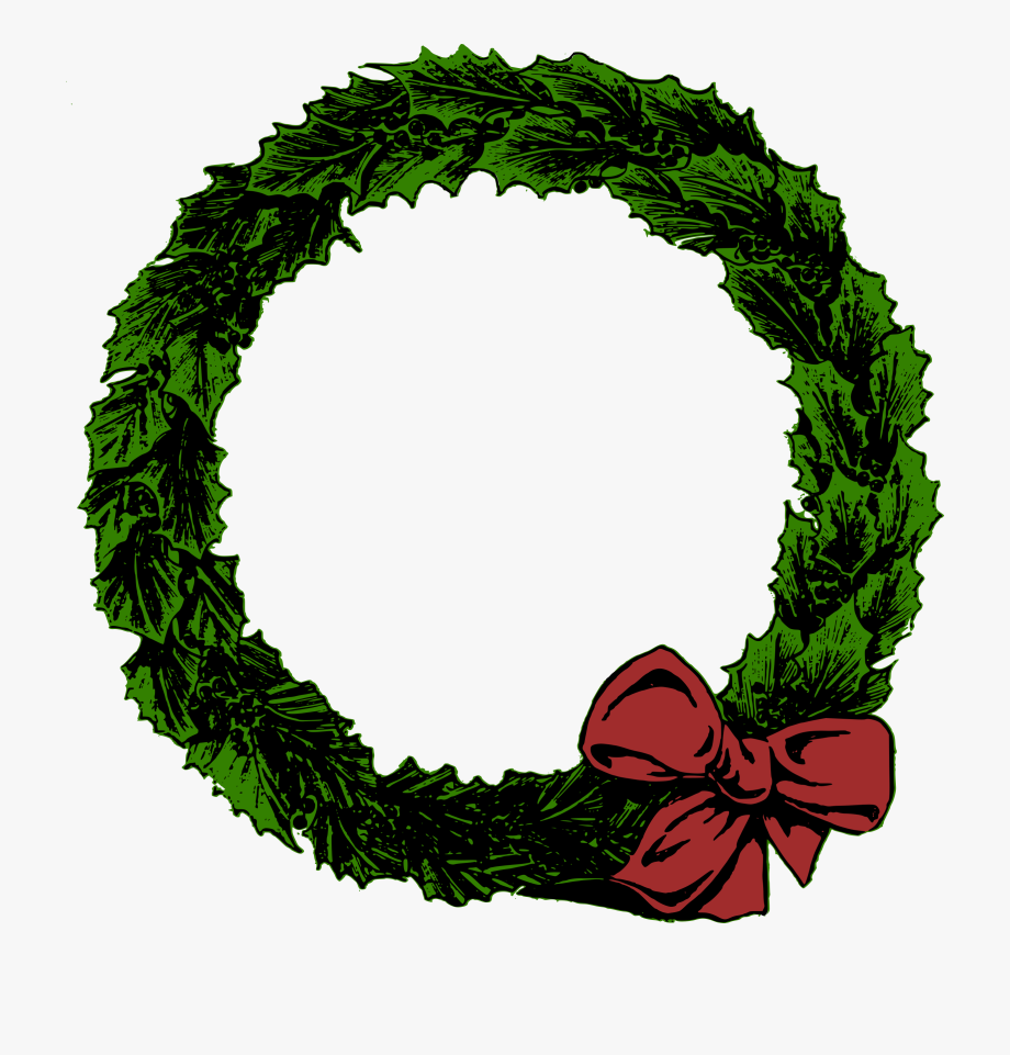 Plain Christmas Wreath Clipart , Transparent Cartoon, Free.