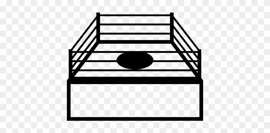 Boxing Ring Rubber Stamp.