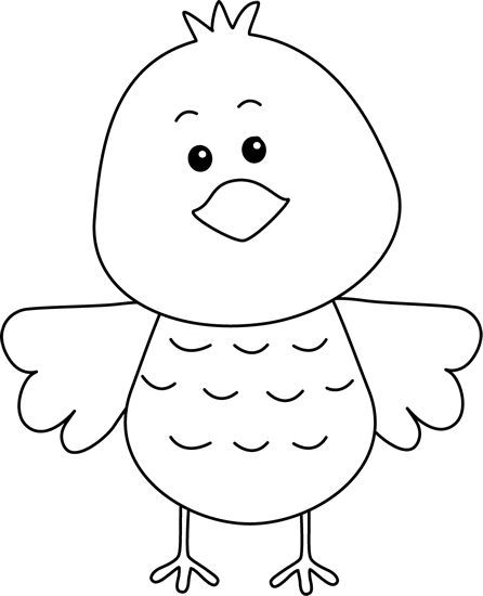 black and white clip art free birds.