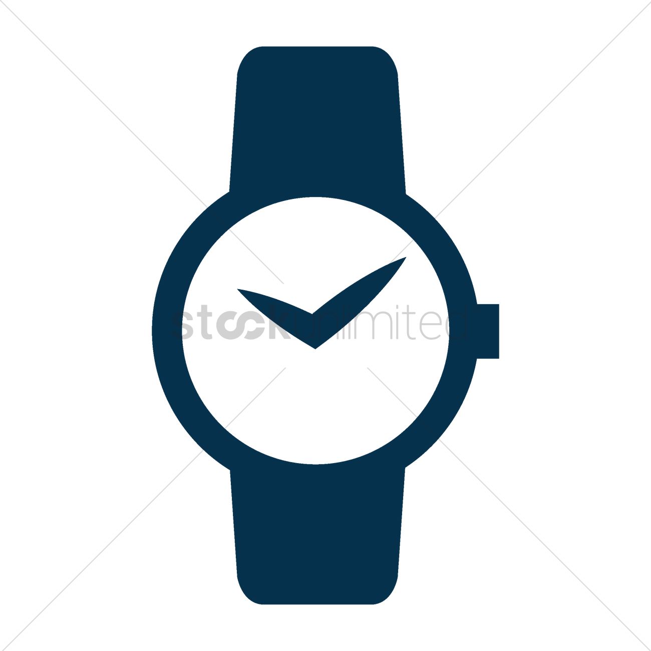 Wrist watch Vector Image.