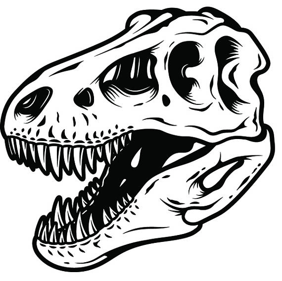 T Rex Skull Clipart.