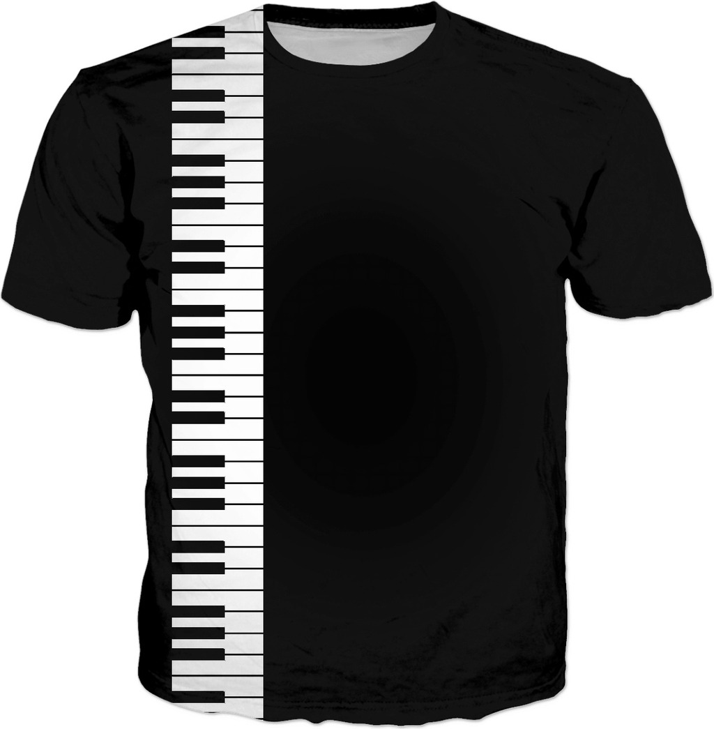 Don\'t you play with me! Music style tee shirt design, piano keyboard clipart.