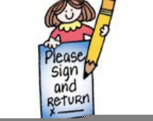 Please Sign And Return Clipart.