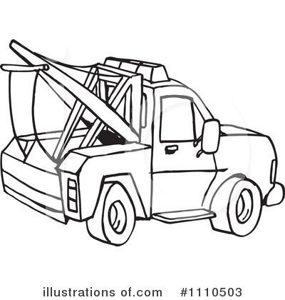 410 Tow Truck free clipart.