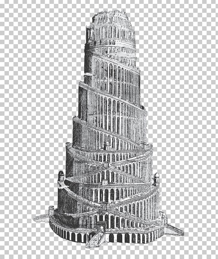 Tower Of Babel Middle Ages 18th Century Translation PNG.