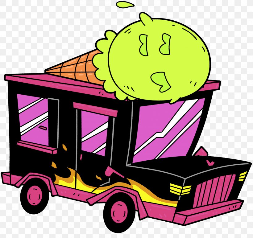 ToeJam & Earl: Back In The Groove Car Ice Cream Van Clip Art.