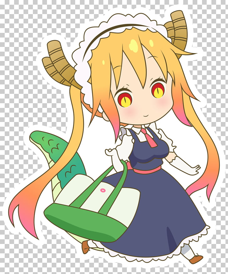 Anime Miss Kobayashi\'s Dragon Maid Mangaka, Tohru PNG.